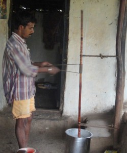 Curd churning