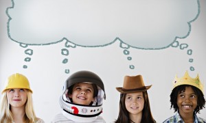 Children with thought bubble above their heads