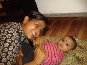 Aparna- with baby