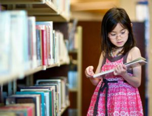 Reading at the library
